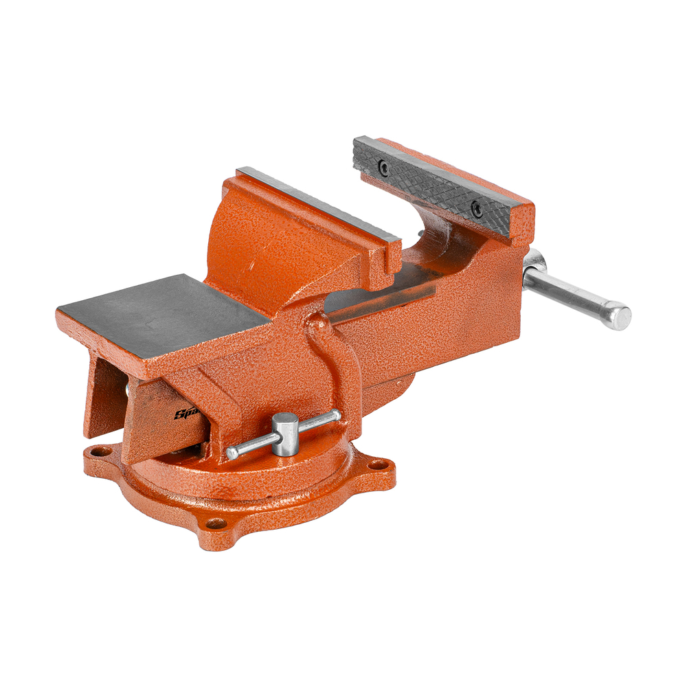 Тиски слесарные, 150 мм, поворотные, с наковальней Sparta