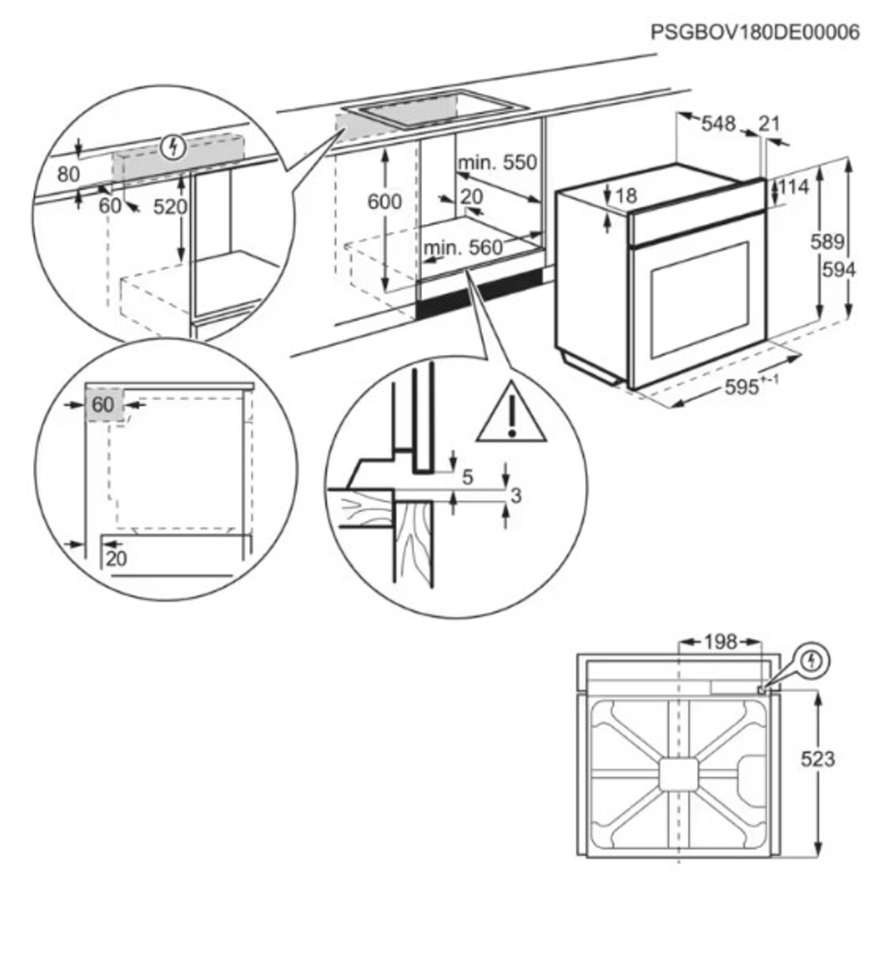 Электрический духовой шкаф Electrolux EOD5H70X