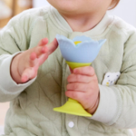 Погремушка "Малышам" Голубой цветок, 3в1