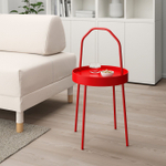 Приставной столик IKEA BURVIK (БУРВИК), Красный, 38 см