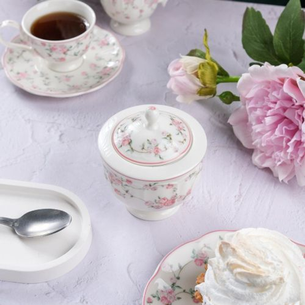 Сахарница 180 мл,фарфор "NOBLE" серия "Retro Ritz-La Vie En Rose"