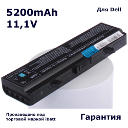 Аккумулятор iBatt 5200mAh, для RN873 GW240 X284G M911G GP952 RW240 K450N GP252 H416N HP277 312-0626 312-0625 GW252 312-0634 G558N 312-0633 RU586 RU573 P505M