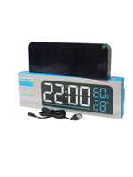 Часы-будильник настольно-настенные GH8027 White&Green