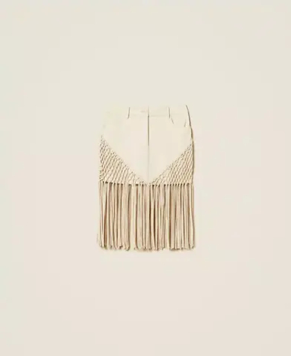 TWINSET Юбка мини с бахромой