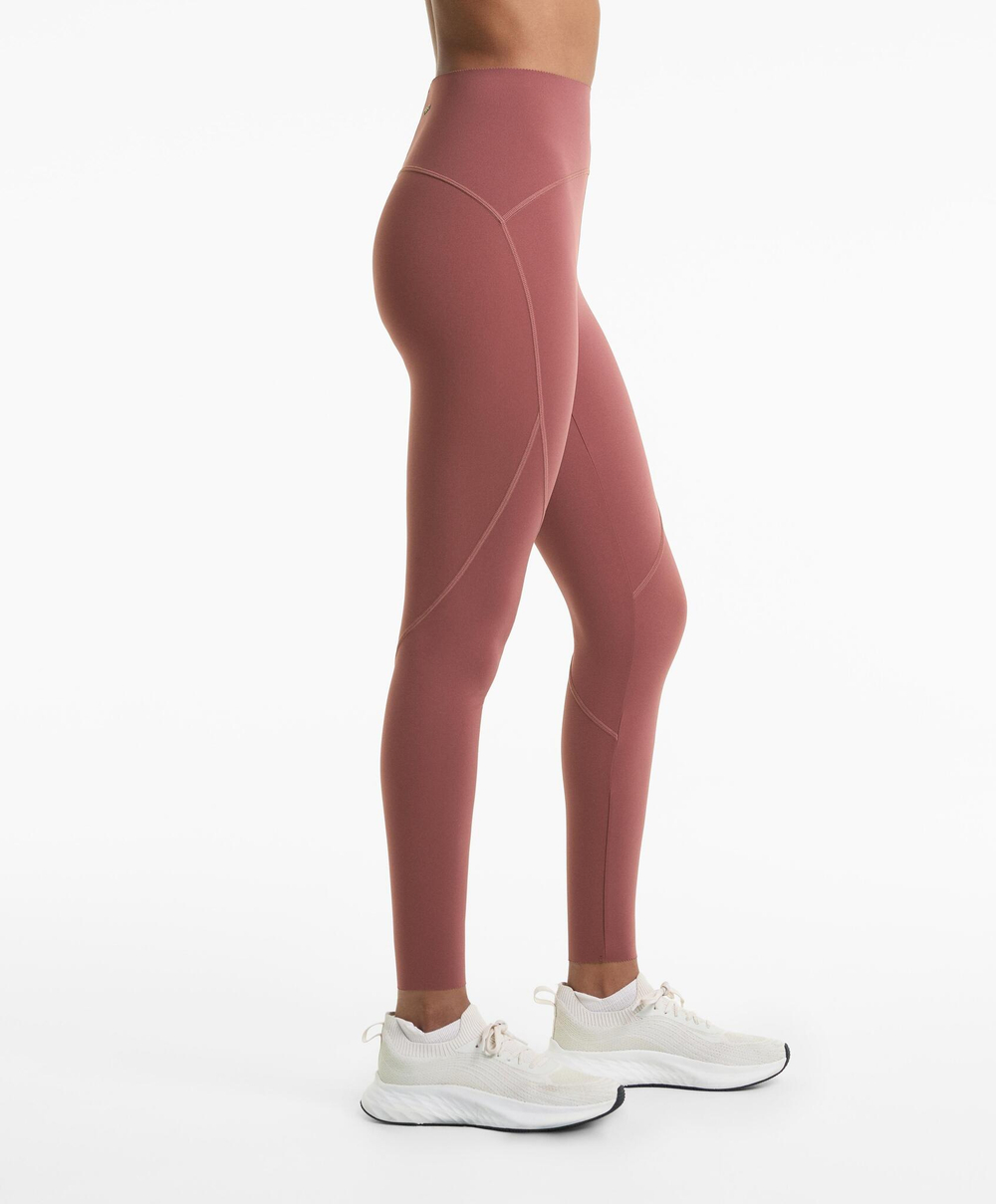 OYSHO Базовые компрессионные легинсы длиной до щиколотки, розовый
