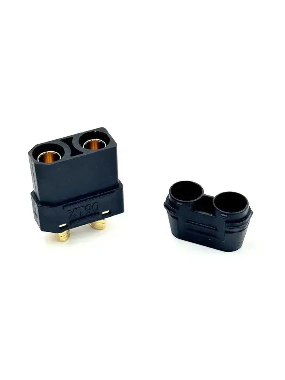 Силовой разъем-вилка Amass XT90E-M "папа" полный набор для установки на плату или корпус 30A/60А 500В