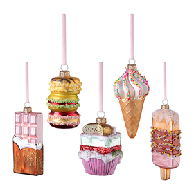 Набор ёлочных украшений Glimmer selection из коллекции New Year Essential, 5 шт.