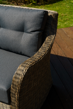 2-х местный диван из искусственного ротанга ВЕНЕЦИЯ (цвет: коричневый)