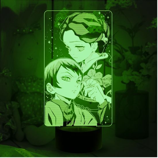 3D лампа Клинок рассекающий демонов. Тамаё и Юширо