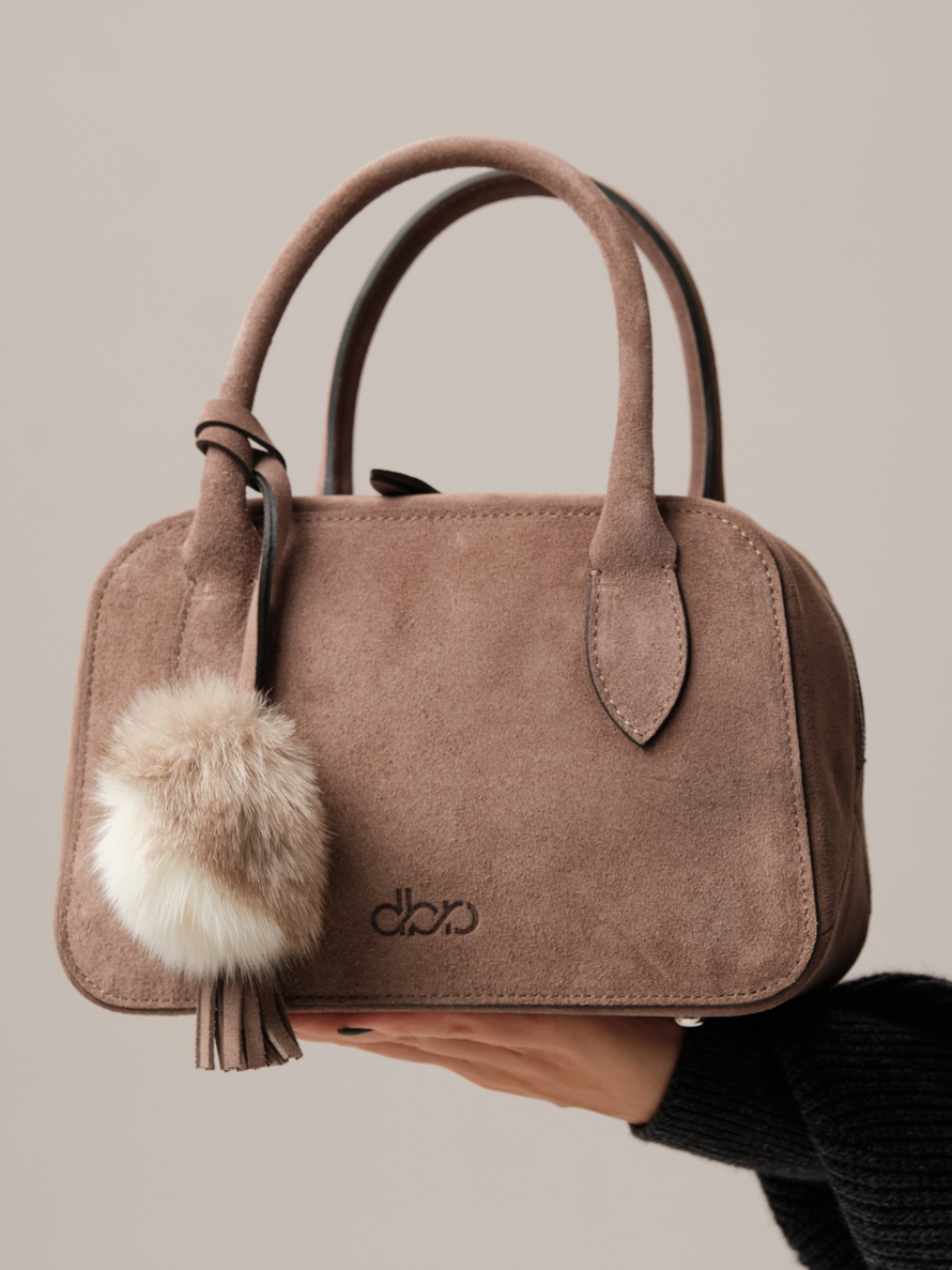 Замшевая сумка DBR 31348 капучино
