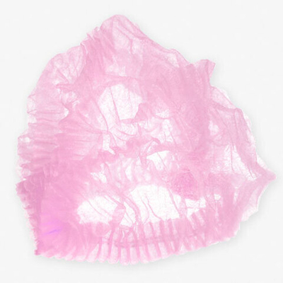 Шапочка-клип White line нетканый материал розовая 50 шт пачка