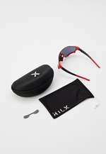 Спортивные очки HILX Revok / Matt Red Black / Light Purple Lens