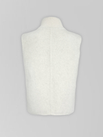 Пальто Monroe 8137 длинное со встроенным жилетом и вязаным воротником