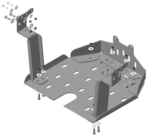Защита Двигателя. 6 мм, Сталь. для Sitrak G7 2022-н.в., Sitrak C7H 2022-н.в. MOTODOR.26206