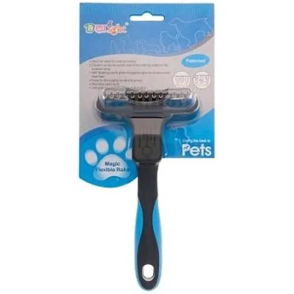 Расческа-грабли DeLIGHT, 13 плавающих мал. длин.зуб 46813L