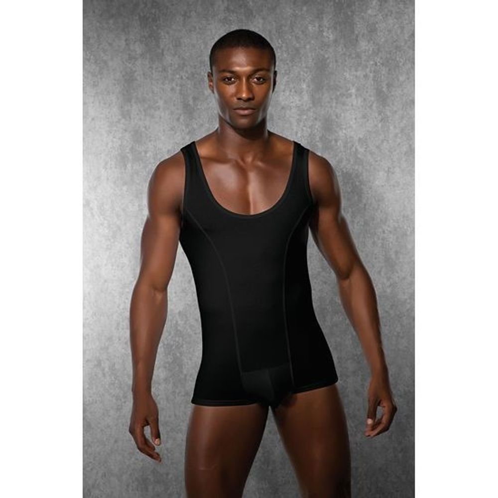 Мужское боди черное Doreanse Man Bodysuit 3010