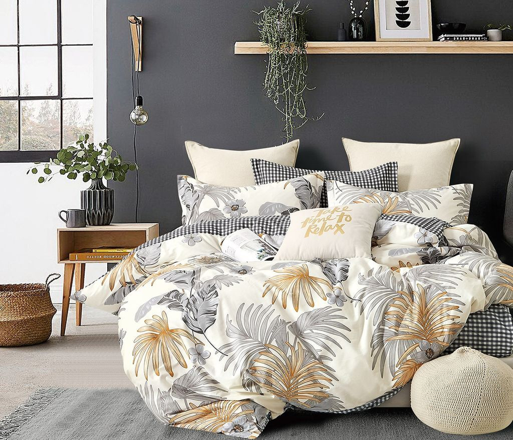 Постельное белье 2 спальное евро Asabella 1734-6