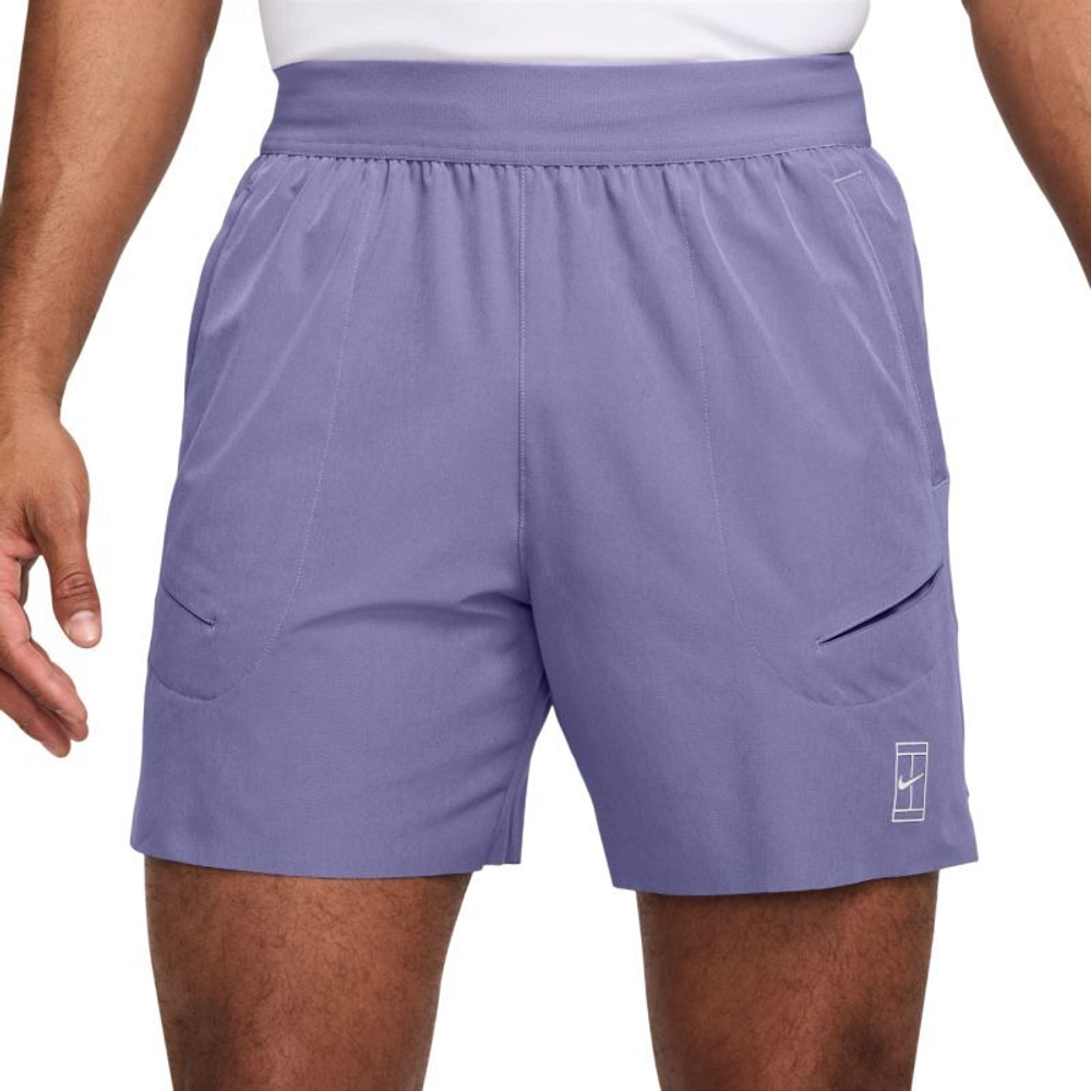 Мужские теннисные шорты Nike Court Advantage Dri-Fit 6in Tennis - Фиолетовый