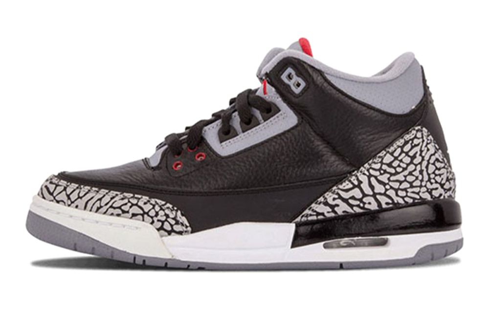 Jordan Air Jordan 3 Retro Black Cement 2018 mid-top Retro Basketball shoes GS Black Cement