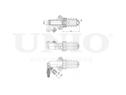 Цилиндр сцепления рабочий UNIO BRC-10513
