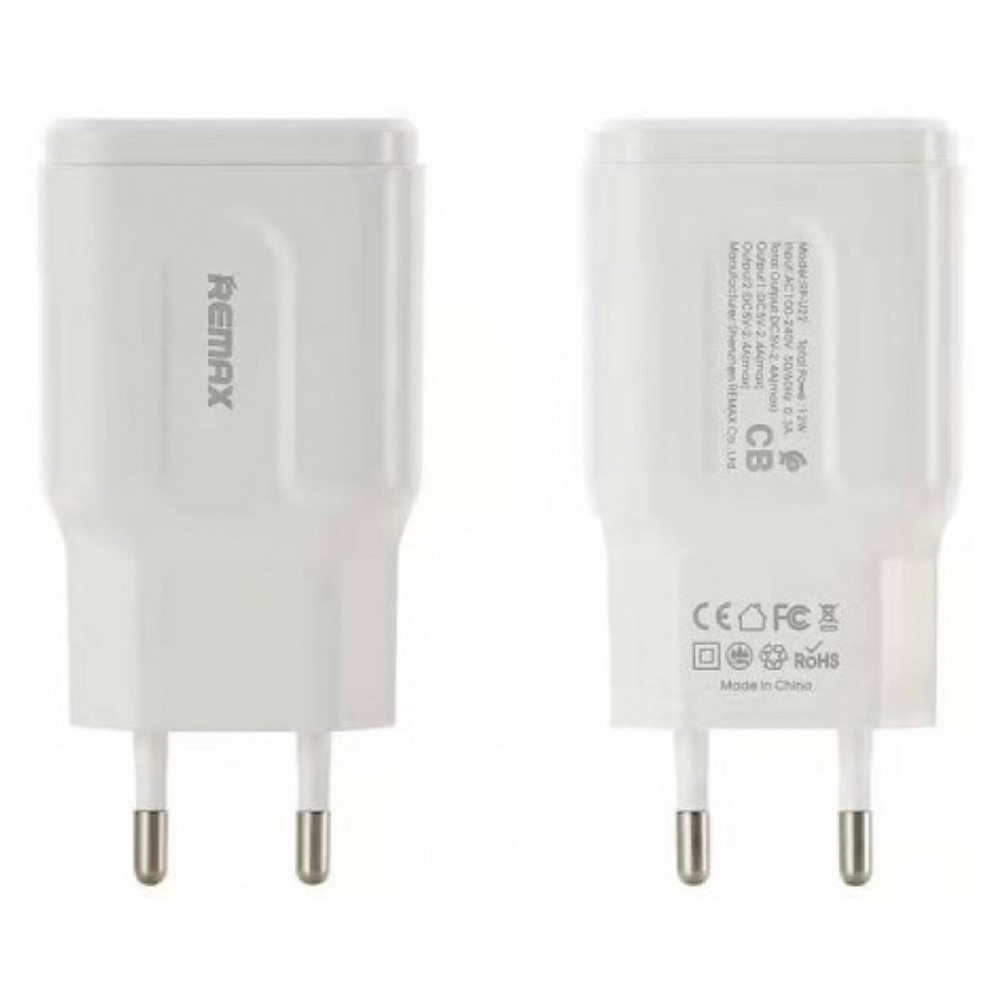 Сетевое зарядное устройство USB Remax RP-U16 (3A, быстрая зарядка QC 3.0) Белый