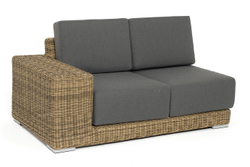 "Капри" модуль диванный правый с подушками, цвет соломенный