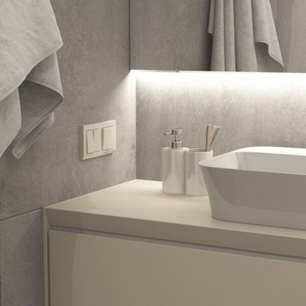 Рамка на 2 поста Stark (слоновая кость)