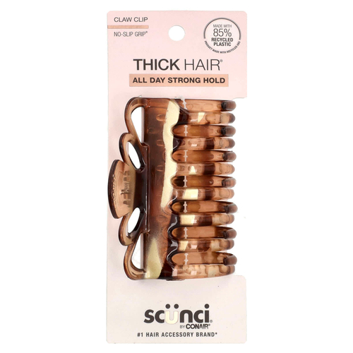 Scunci, Thick Hair®, No-Slip Grip®, заколка-клеш, 1 шт.