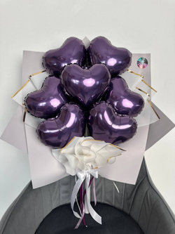 Букет из шаров сердец №2540