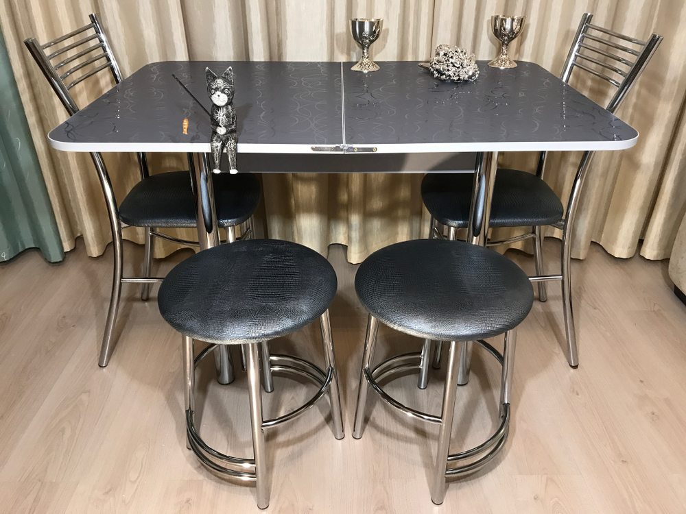 Раскладной кухонный стол Wide grey
