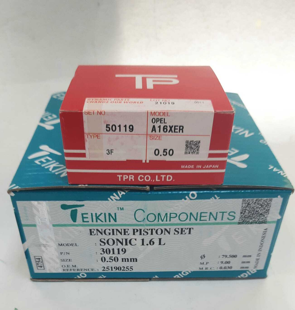 Поршни Teikin с кольцами TP +0.50 Z16XER, A16XER, F16D4