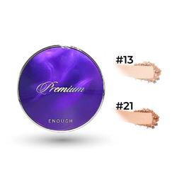Enough Premium Two Way Cake 8 Peptide SPF50+/PA+++ №21 Skin Beige(телесный бежевый) Пудра компактная для лица с пептидным комплексом, 11гр+11гр