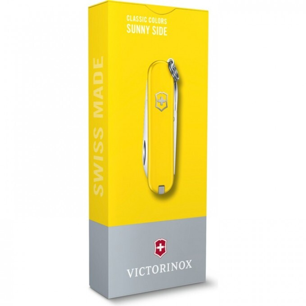 Нож-брелок Victorinox Classic SD Colors, 58 мм, 7 функций, "Sunny Side"