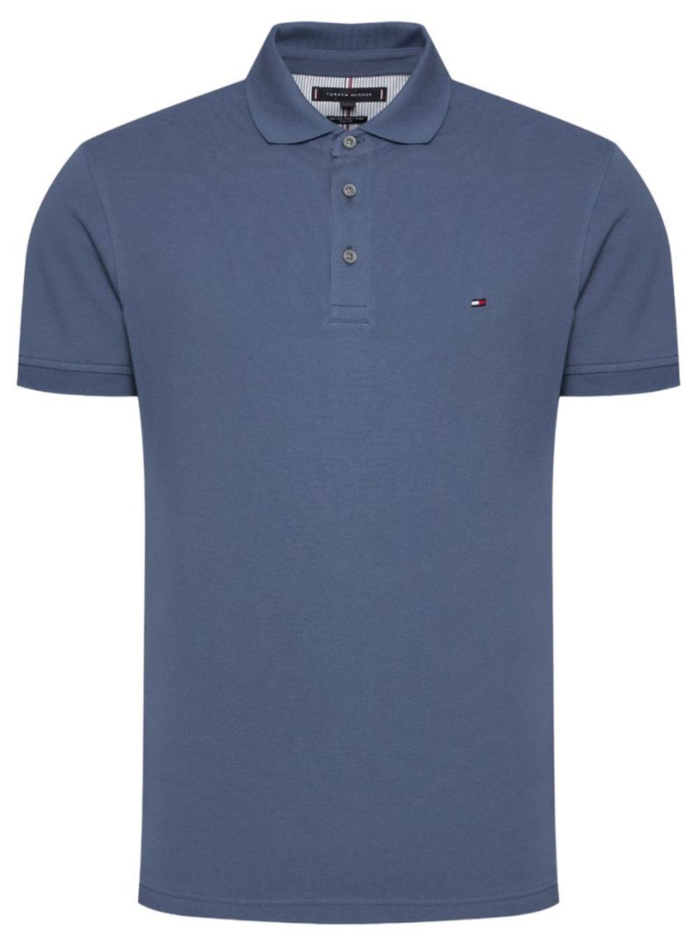 Мужское теннисное поло Tommy Hilfiger Core 1985 Slim - небесный