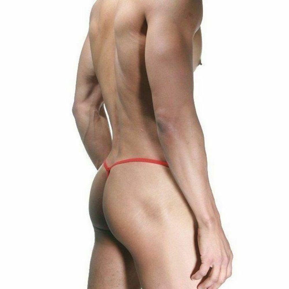 Мужские трусы стринги красные кружевные  La Blinque LB15361