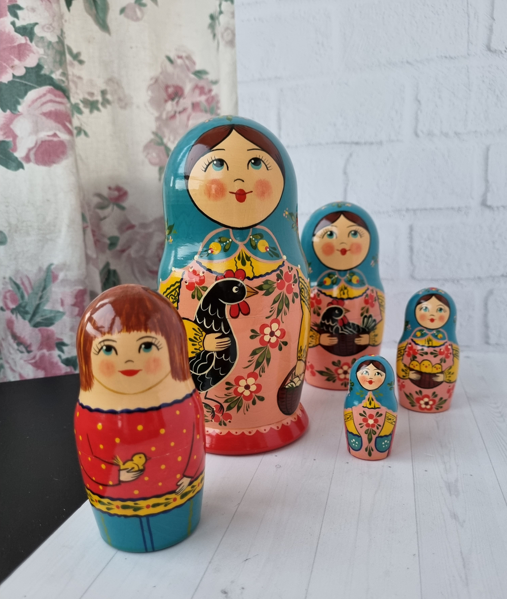 Матрешка "с курочкой" традиция 5мест