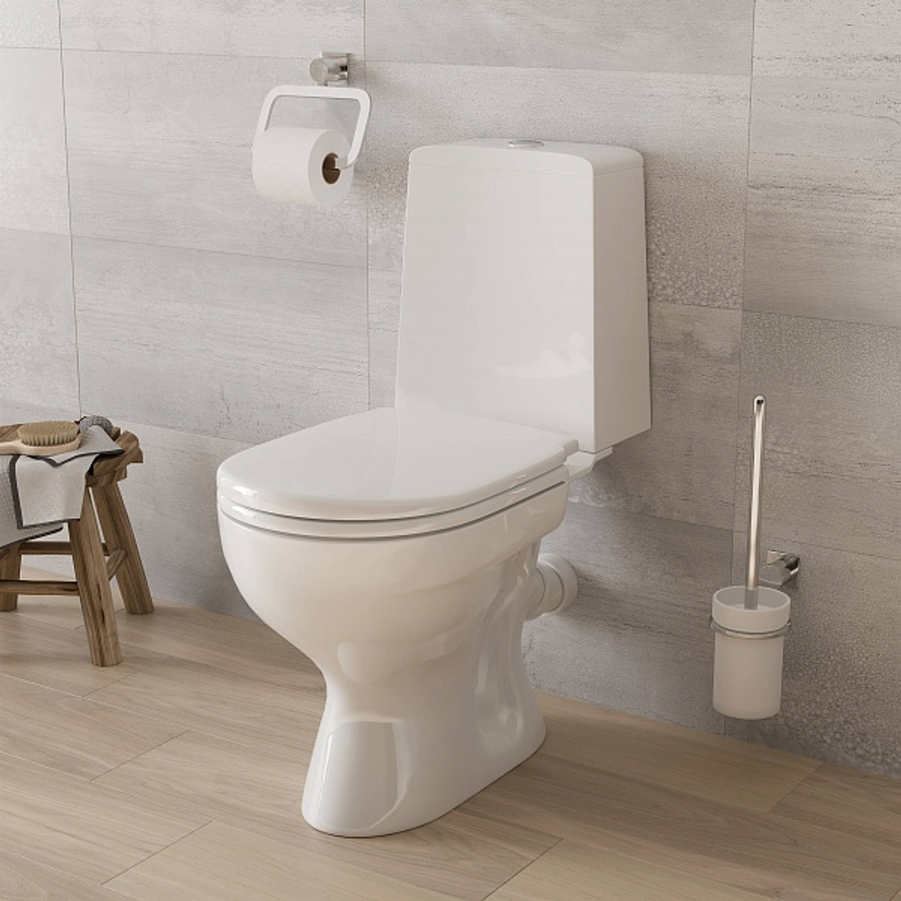 УНИТАЗ-КОМПАКТ W102 HOME DE LUXE С 1 УРОВНЕВОЙ АРМ.СИДЕНЬЕМ И БОЛТ. КРЕПЛЕНИЯ