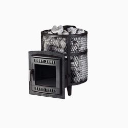 Банная печь «Атмосфера М» сетка нержавейка