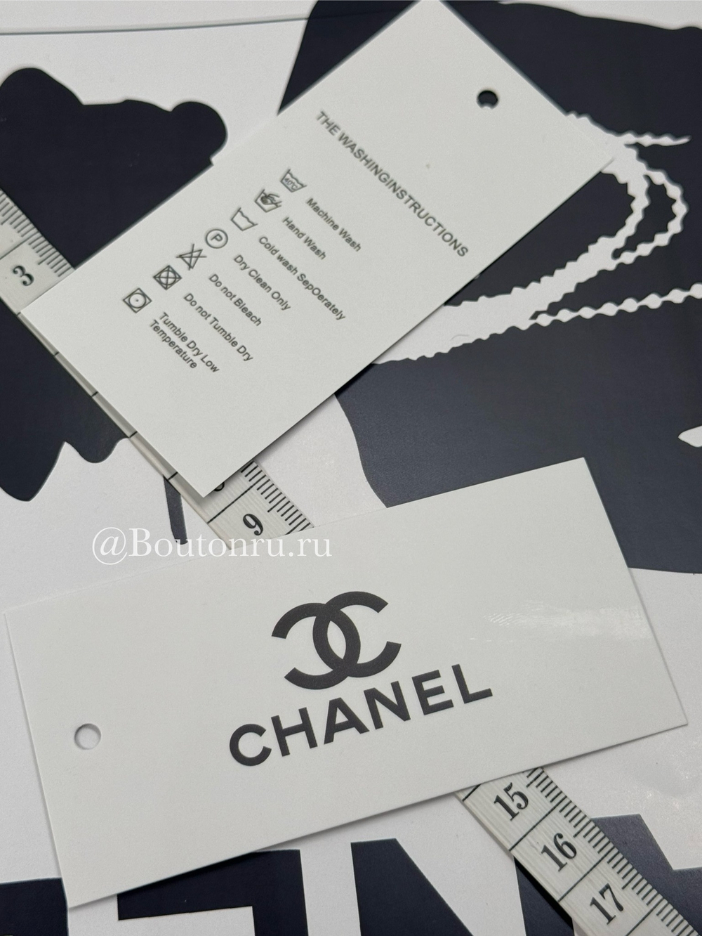 Бирка Шан. бумажная белая 100х45 мм