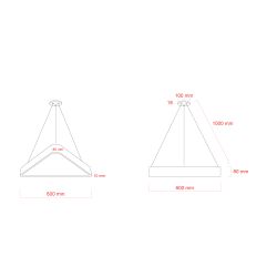 Светильник LED ЭРА Geometria SPO-151-B-40K-030 Delta 30Вт 4000К 3000Лм IP40 черный подвесной драйвер внутри | Декоративные светильники Geometria