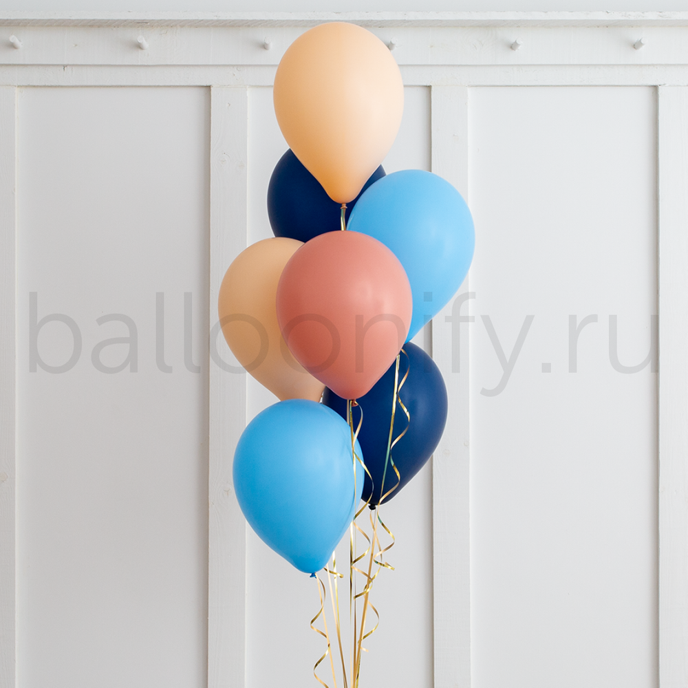 Фонтан шаров "Карамельный сапфир"