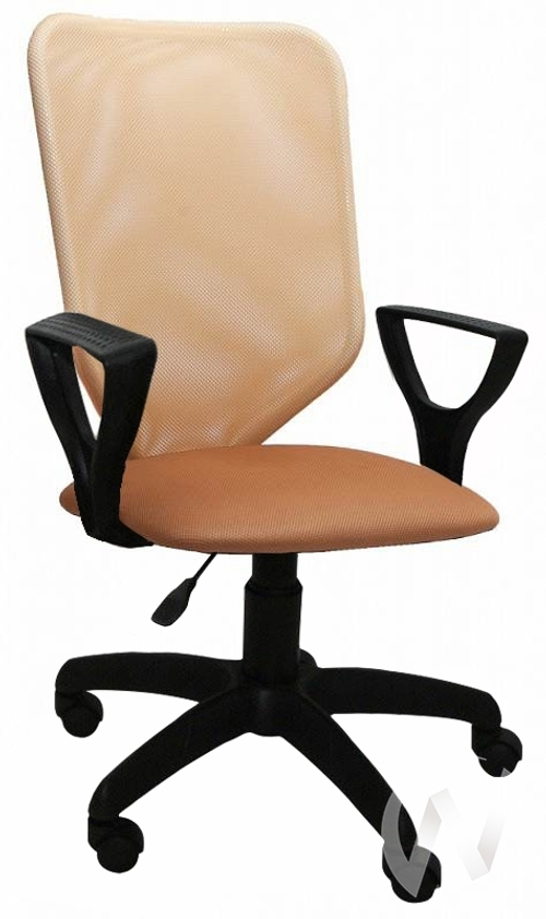 Кресло Элегия S (пластик черный/ткань сетка бежевая)