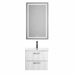 Тумба с раковиной BelBagno DUE-500-2C-SO-BL-P Bianco Lucido
