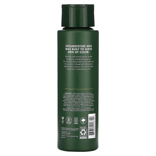 SheaMoisture, Отшелушивающее гель для душа для мужчин, гималайская соль и вулканический пепел Чеджу, 444 мл (15 жидк. унц.)