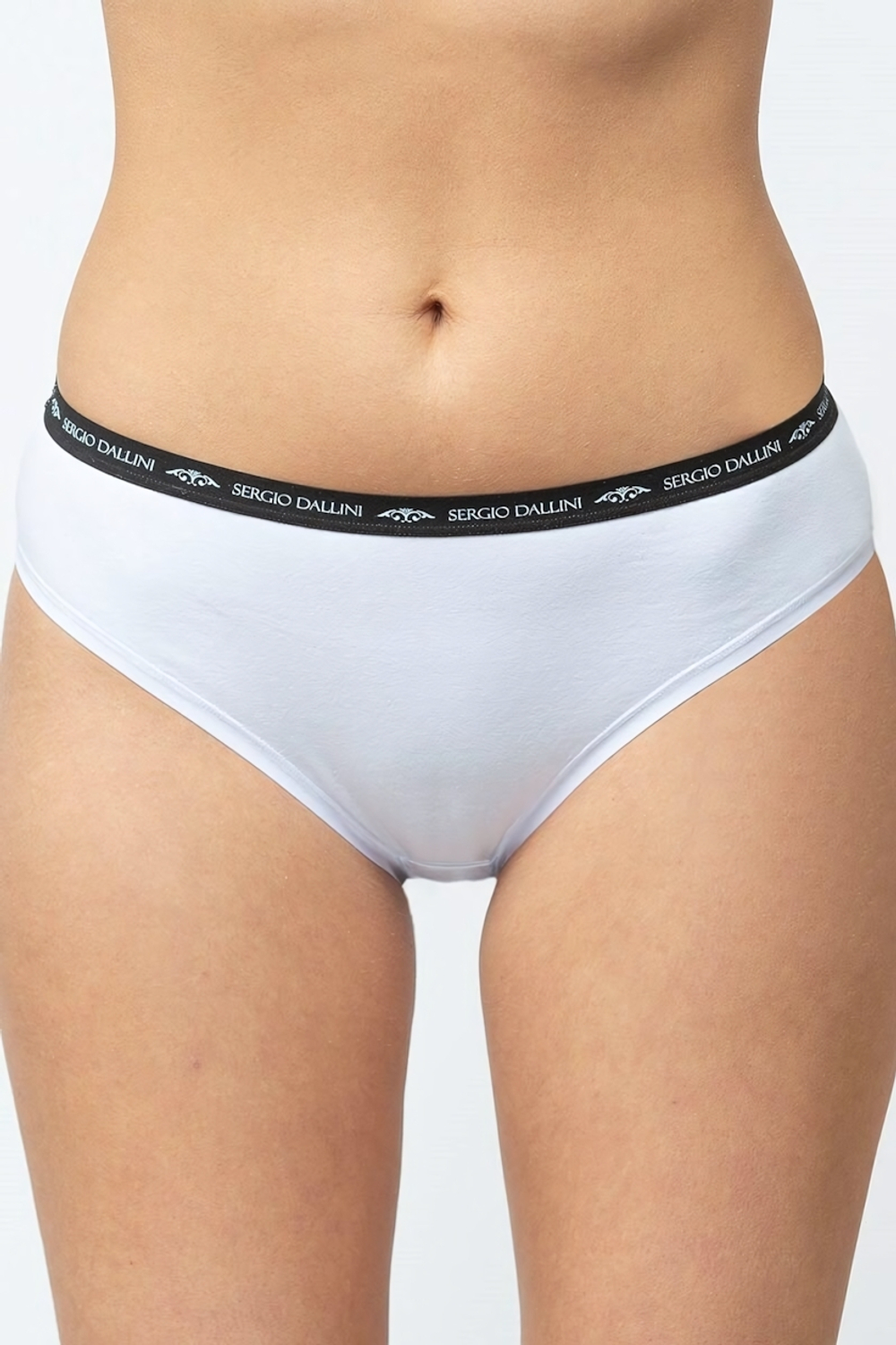 Женские трусы-слипы из хлопка (Размер: S) (Цвет: серый меланж)