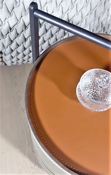 Журнальный столик на колесиках 4210, Ø42х63 см