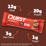 Quest Nutrition, Перегрев, протеиновый батончик, ореховый вкус, 12 батончиков по 62 г (2,19 унции)