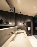 Смеситель Gessi316, однорычажный, на 1 выход, встраиваемый, ⌀65хh114 мм, внешняя часть, цвет Steel Brushed
