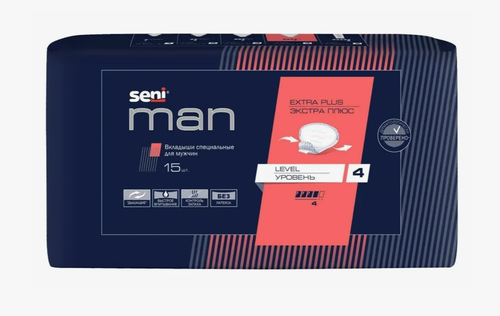 Прокладки мужские SENI man экстра плюс level 4