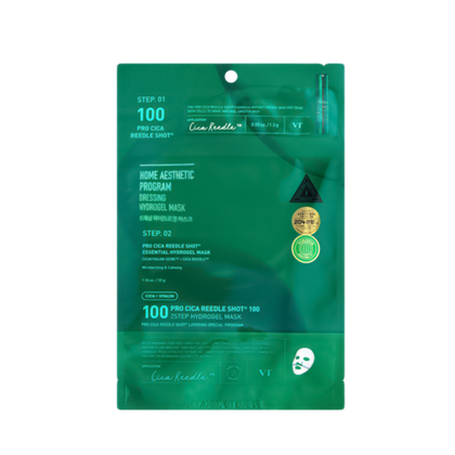 Гидрогелевая маска VT Cica Reedle Shot 100 Hydrogel Mask зеленая